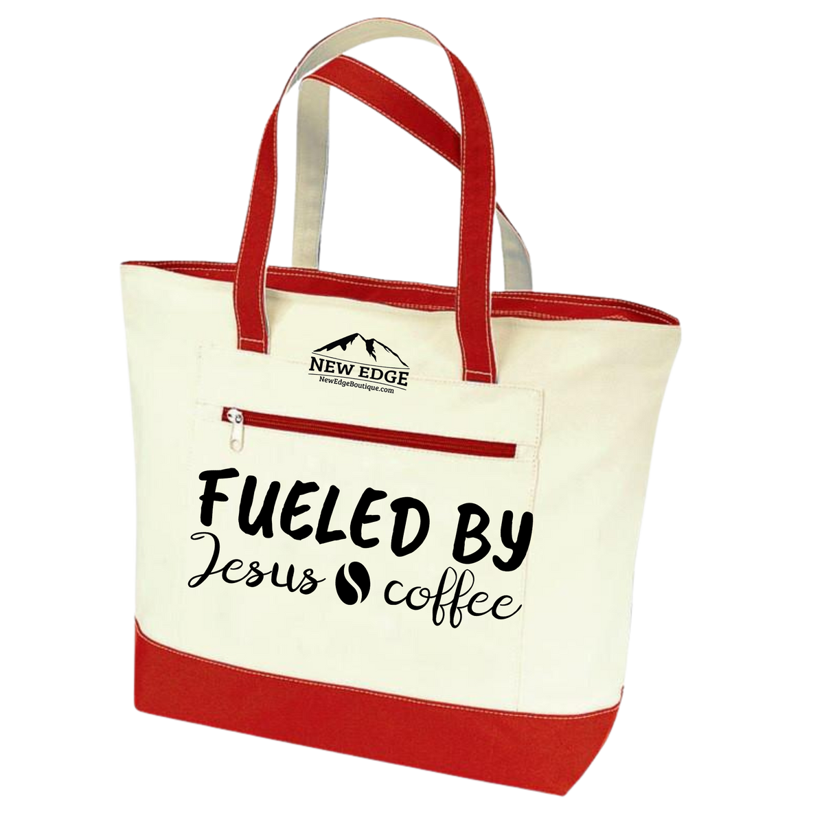 Fueled by Jesus &amp; coffee. Coffee Lovers Tote Bag