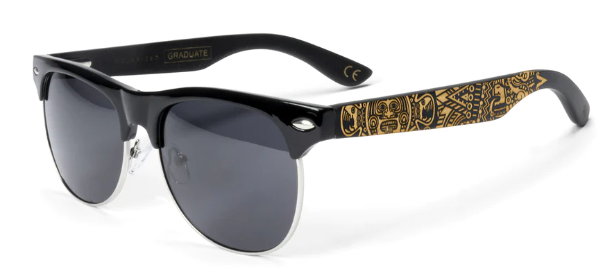 GRADUATE SERIES AZTEC CALENDER ENGRAVED SUNGLASSES