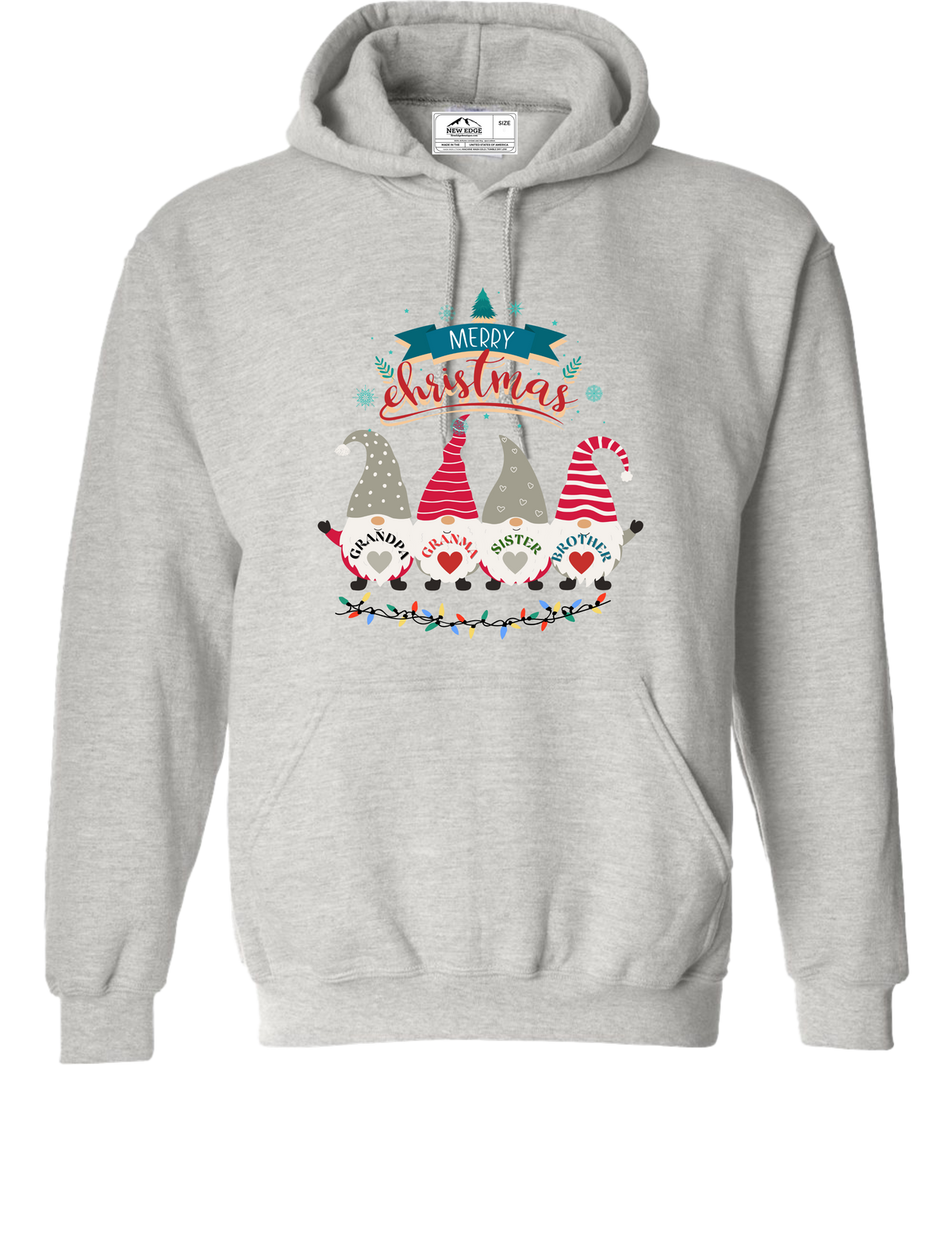 MERRY CHRISTMAS GRANDPARENTS UNISEX HOODIE