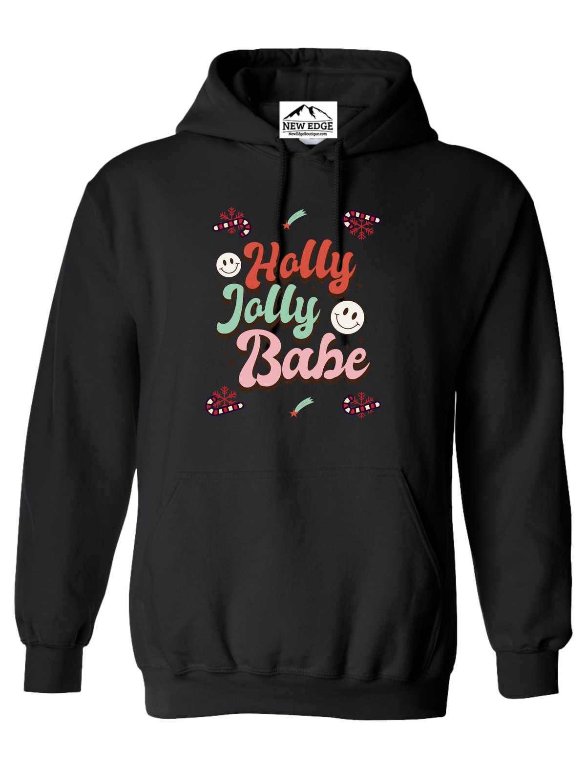 HOLLY JOLLY BABE UNISEX CHRISTMAS HOODIE