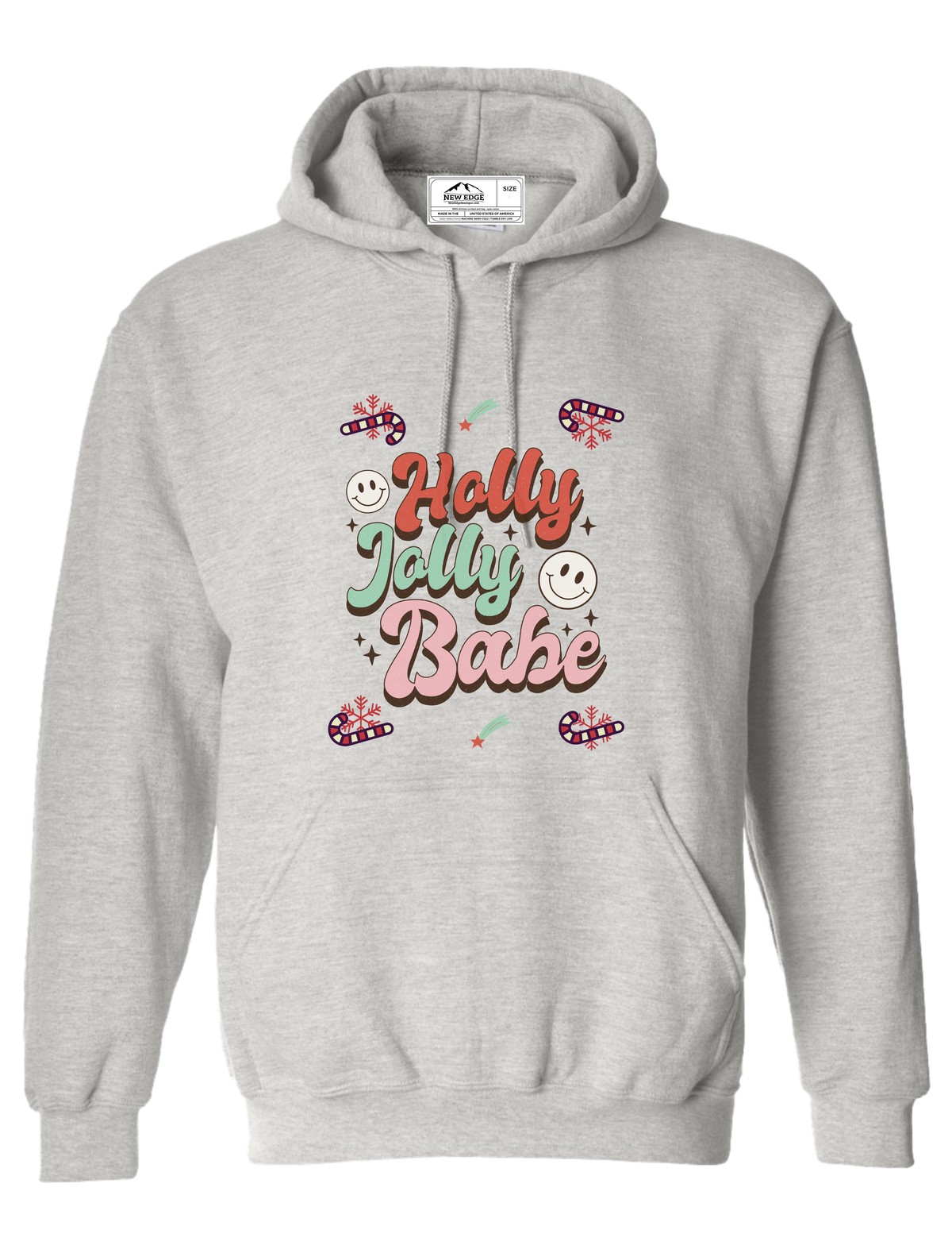 HOLLY JOLLY BABE UNISEX CHRISTMAS HOODIE