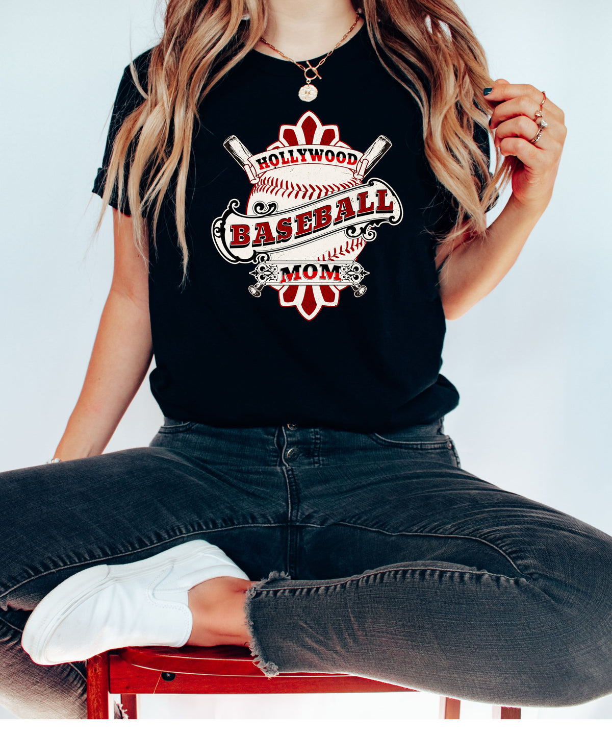 Copy of HERMOSA BEACH BASEBALL MOM T-SHIRT