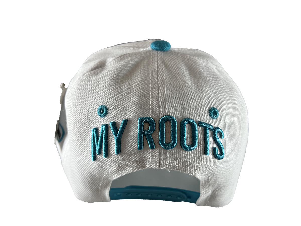 WOMENS SNAP BACK &quot;MY ROOTS&quot; WT/GN HAT