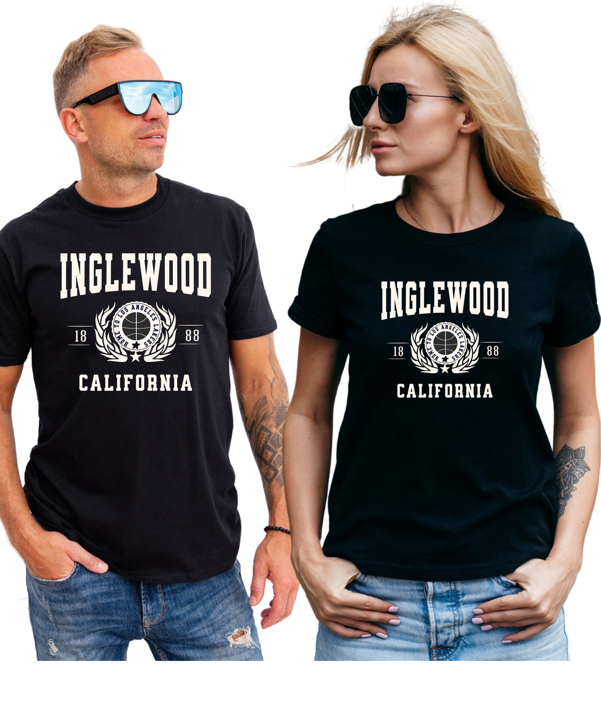 INGLEWOOD COLLEGIATE CITY T-SHIRT.