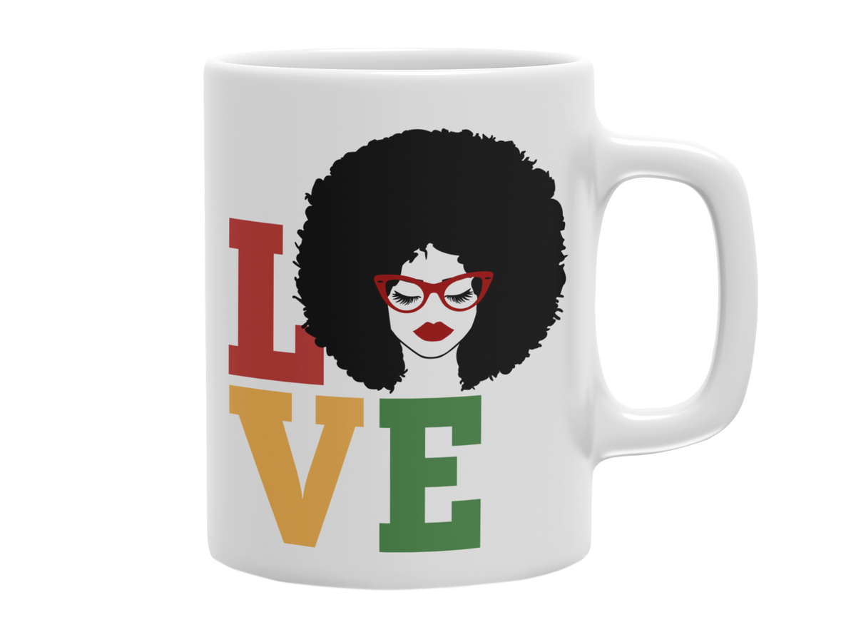 LADY AFRO LOVE 11 OZ MUG