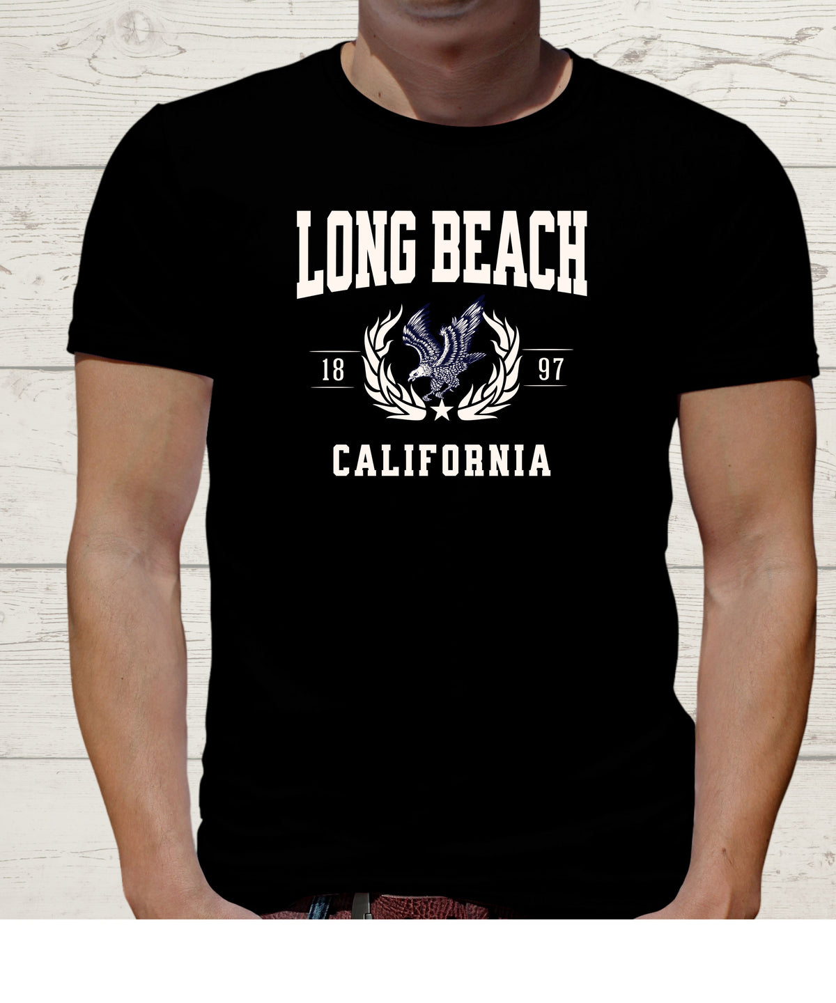 LONG BEACH COLLEGIATE CITY T-SHIRT.