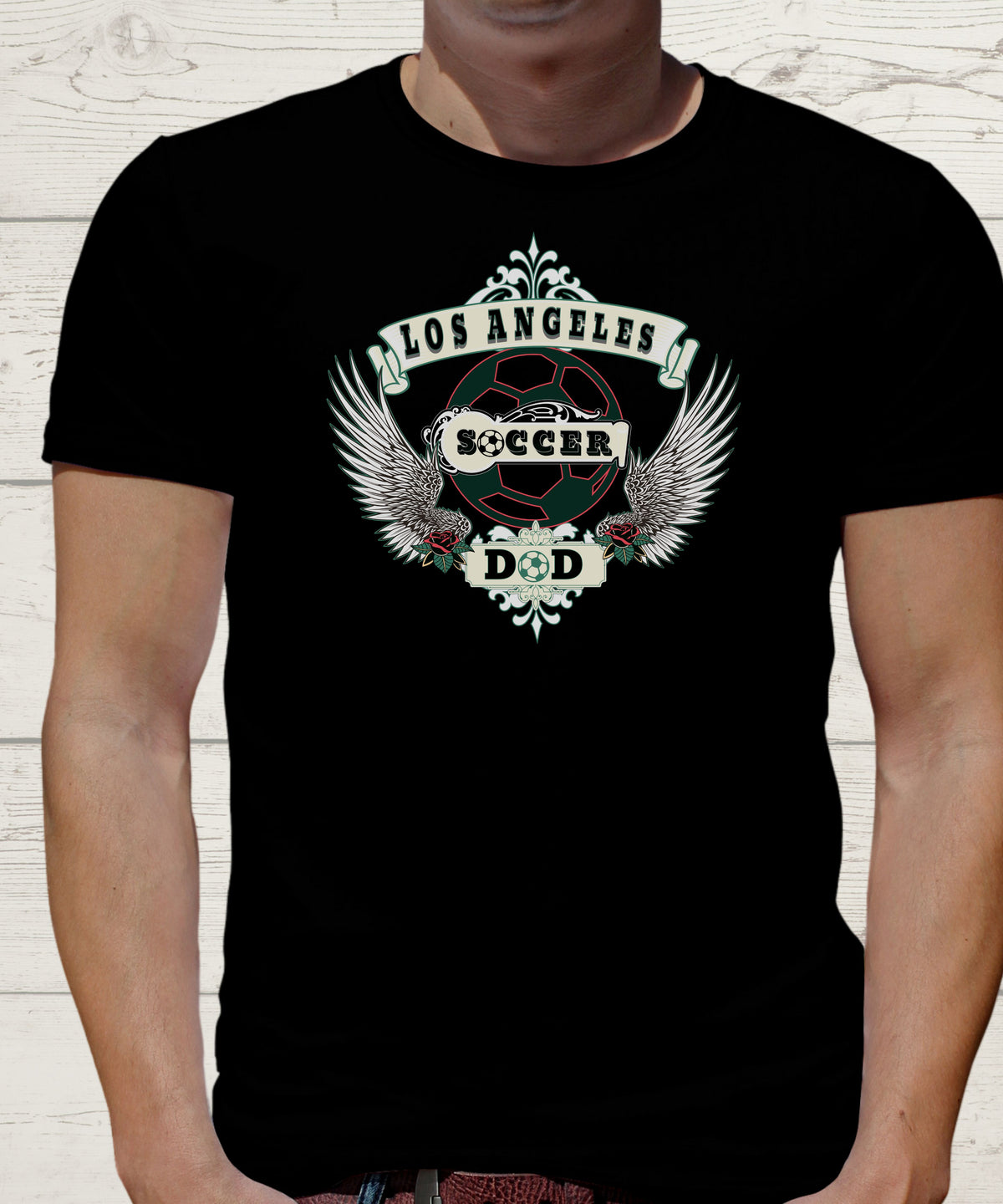 LOS ANGELES CITY SOCCER DAD T-SHIRT.