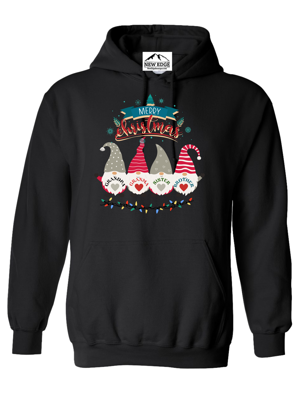 MERRY CHRISTMAS GRANDPARENTS UNISEX HOODIE