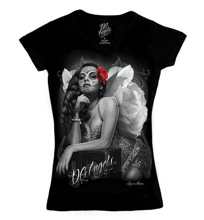 Angel Baby Women&#39;s V-Neck T-Shirt