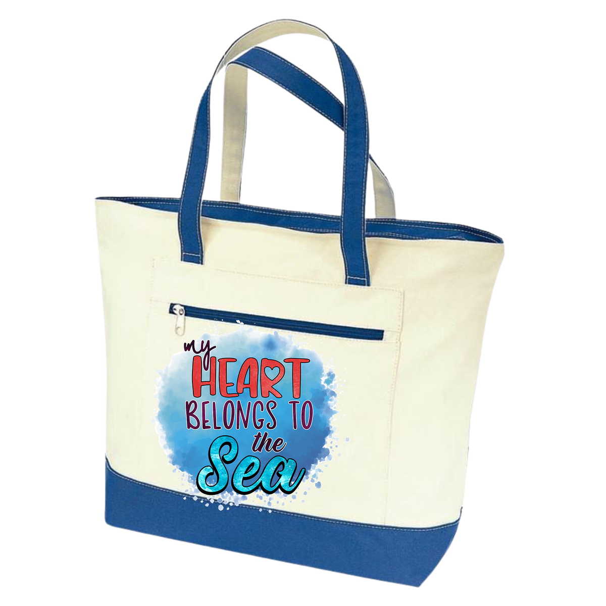 My Heart Belongs To the Sea summer Vibes Tote Bag