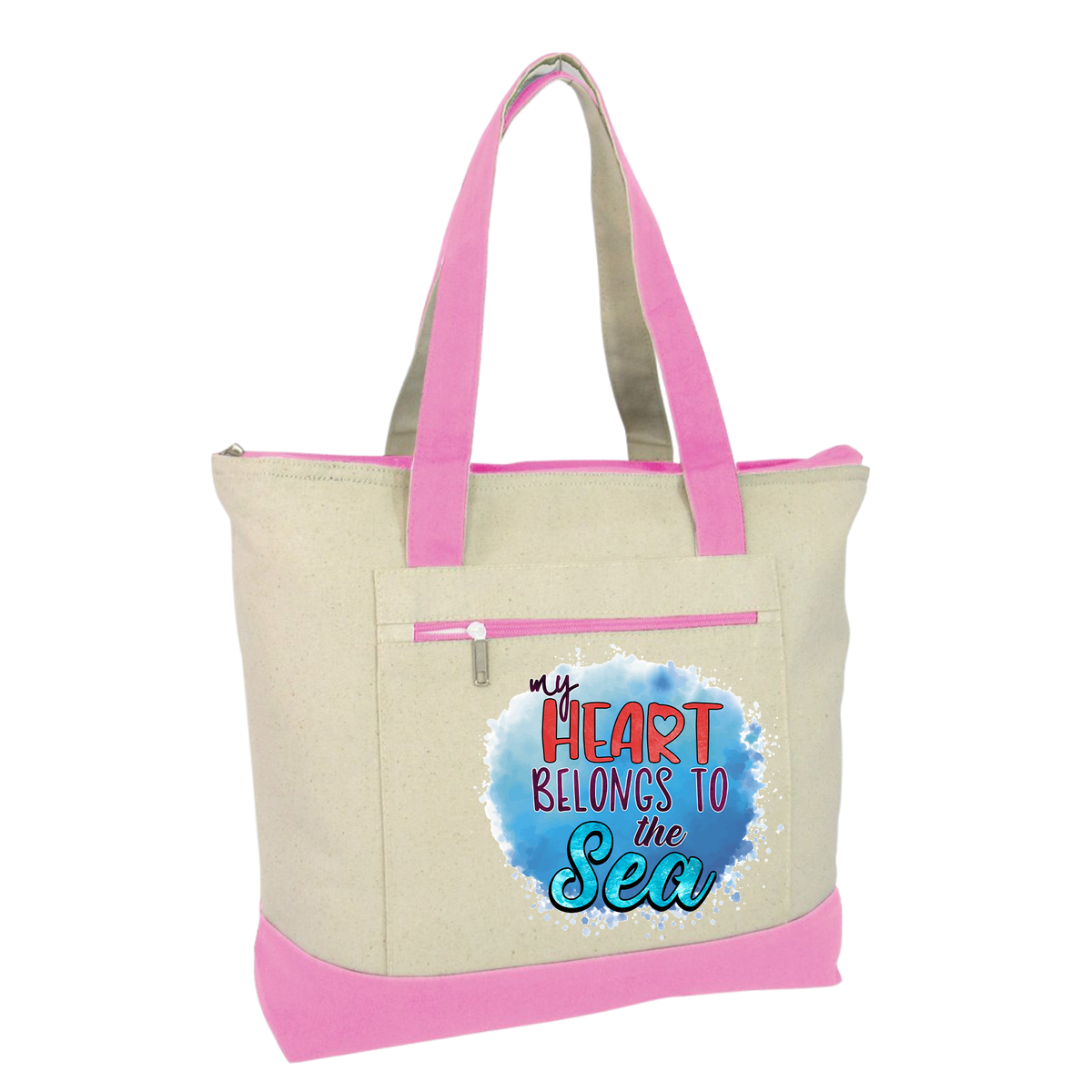 My Heart Belongs To the Sea summer Vibes Tote Bag