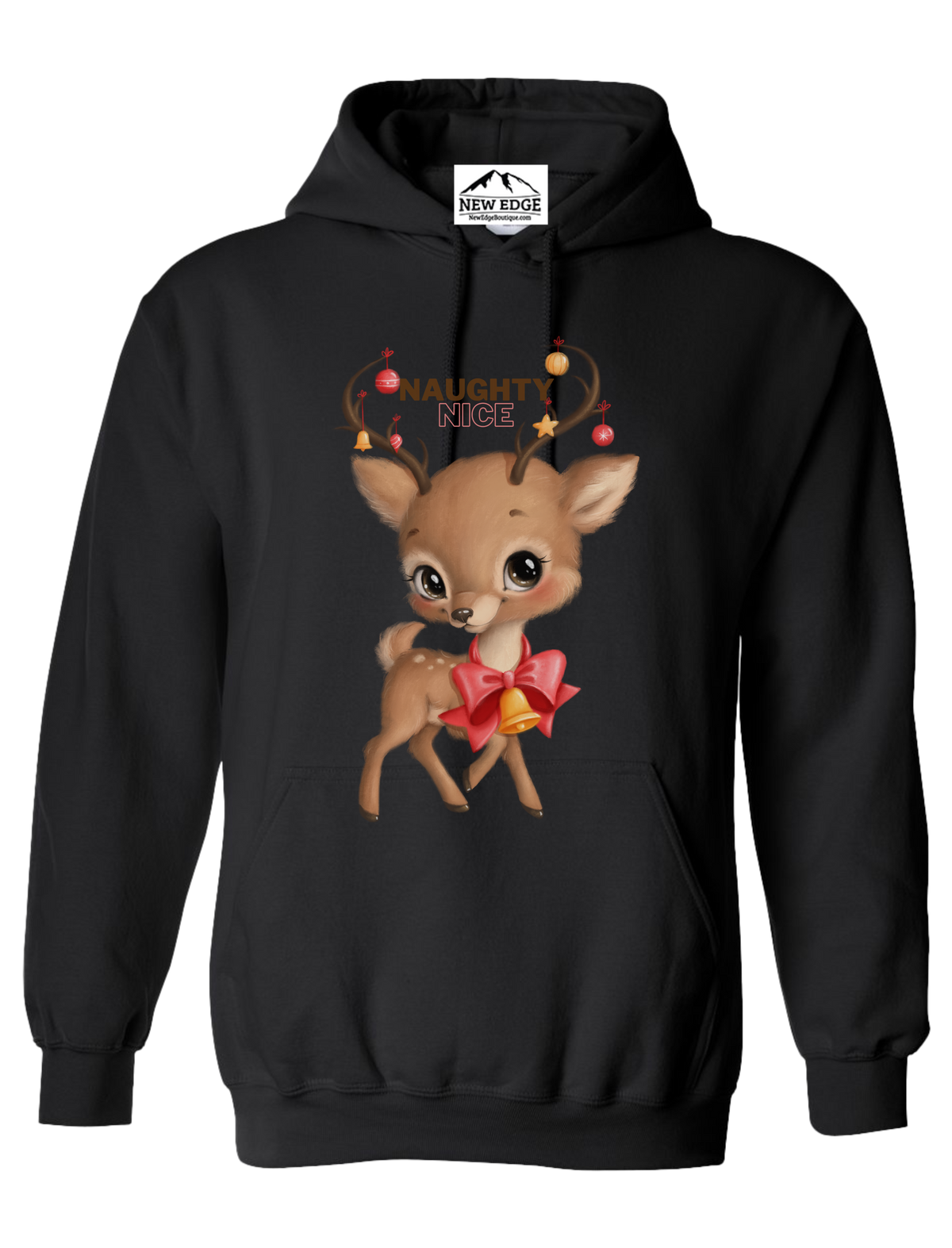 NAUGHTY ONE UNISEX CHRISTMAS HOODIE