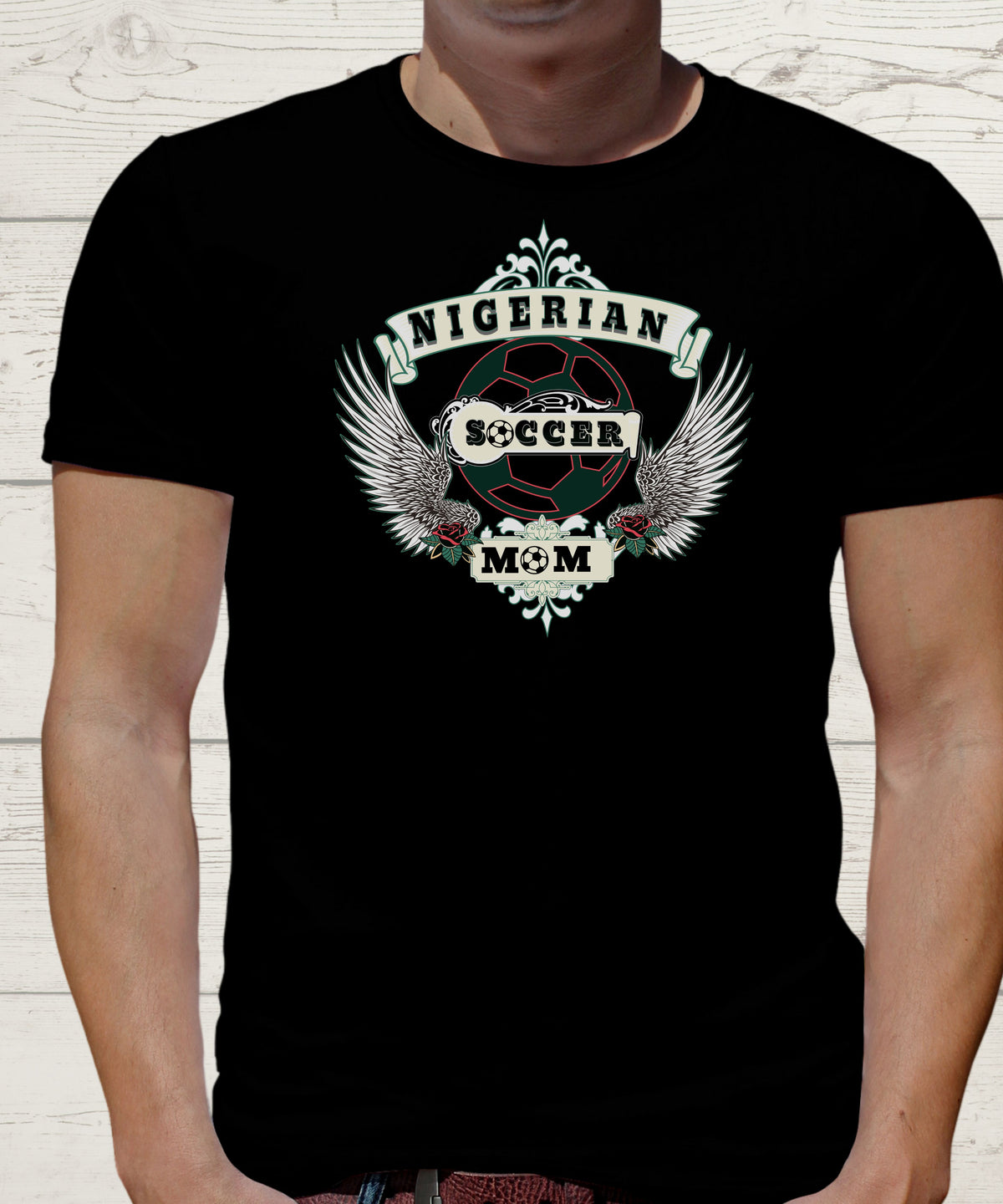 NIGERIAN SOCCER DAD T-SHIRT.