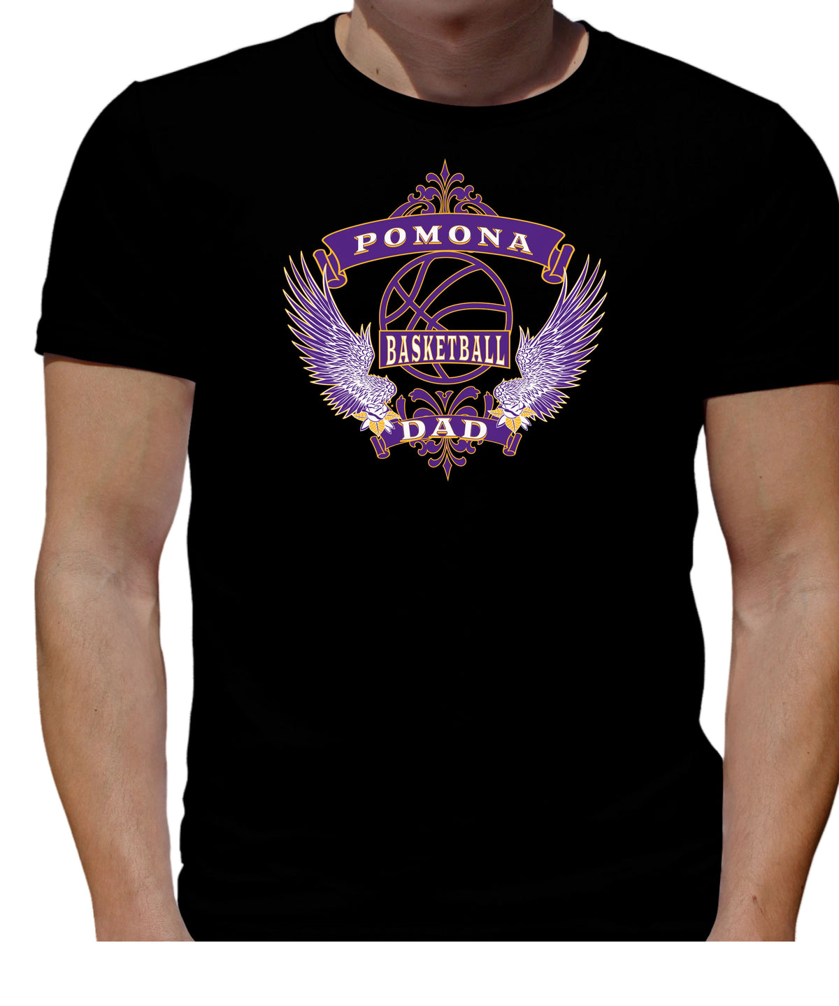 POMONA CITY BASKETBALL DAD T-SHIRT