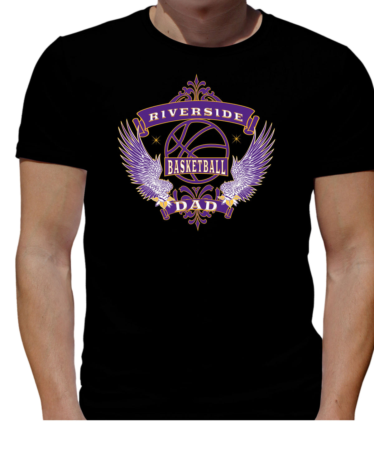 RIVERSIDE CITY BASKETBALL DAD T-SHIRT