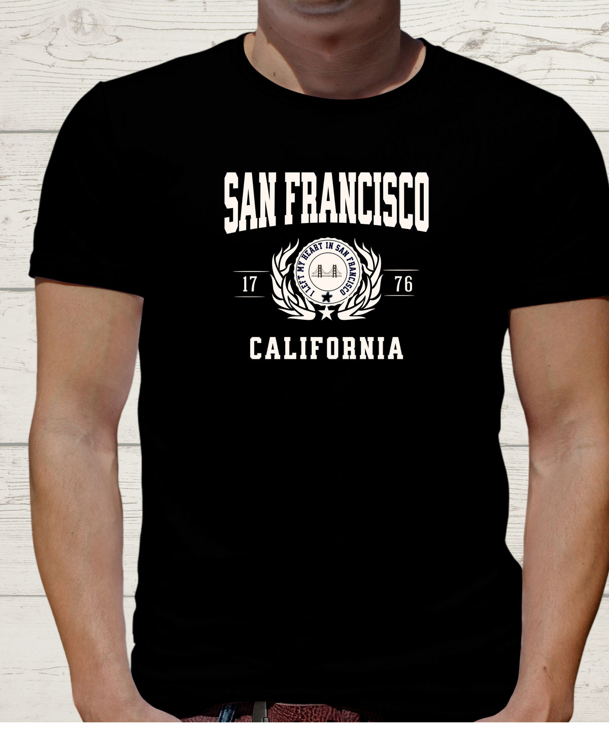 SAN FRANCISCO COLLEGIATE CITY T-SHIRT.