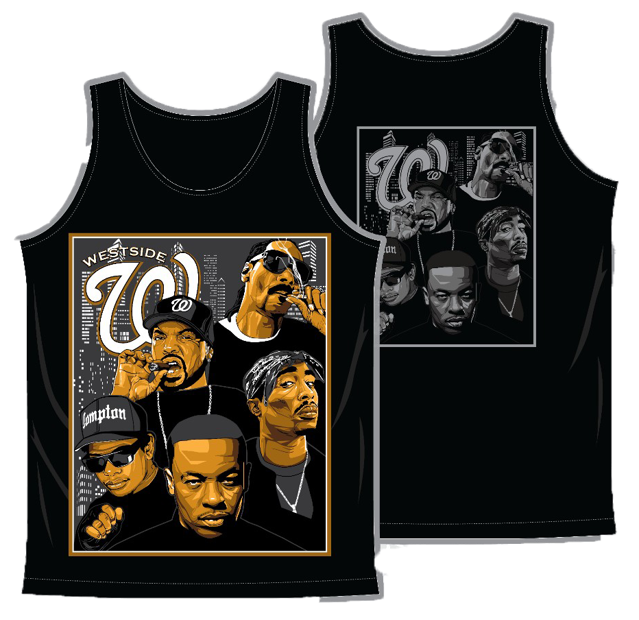 WEAST COAST RAP LEGENDS TANK TOP