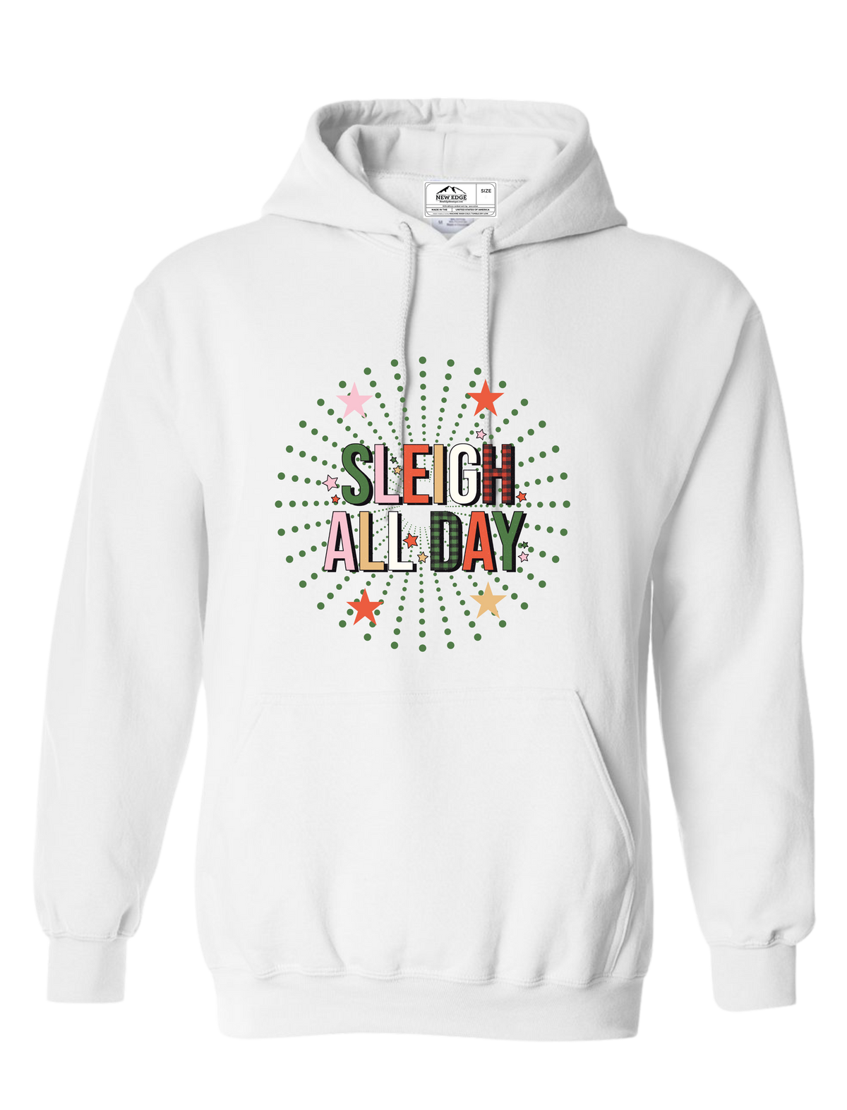 Copy of SANTA CLAUS HOT COCOA CHRISTMAS LIGHTS HOODIE