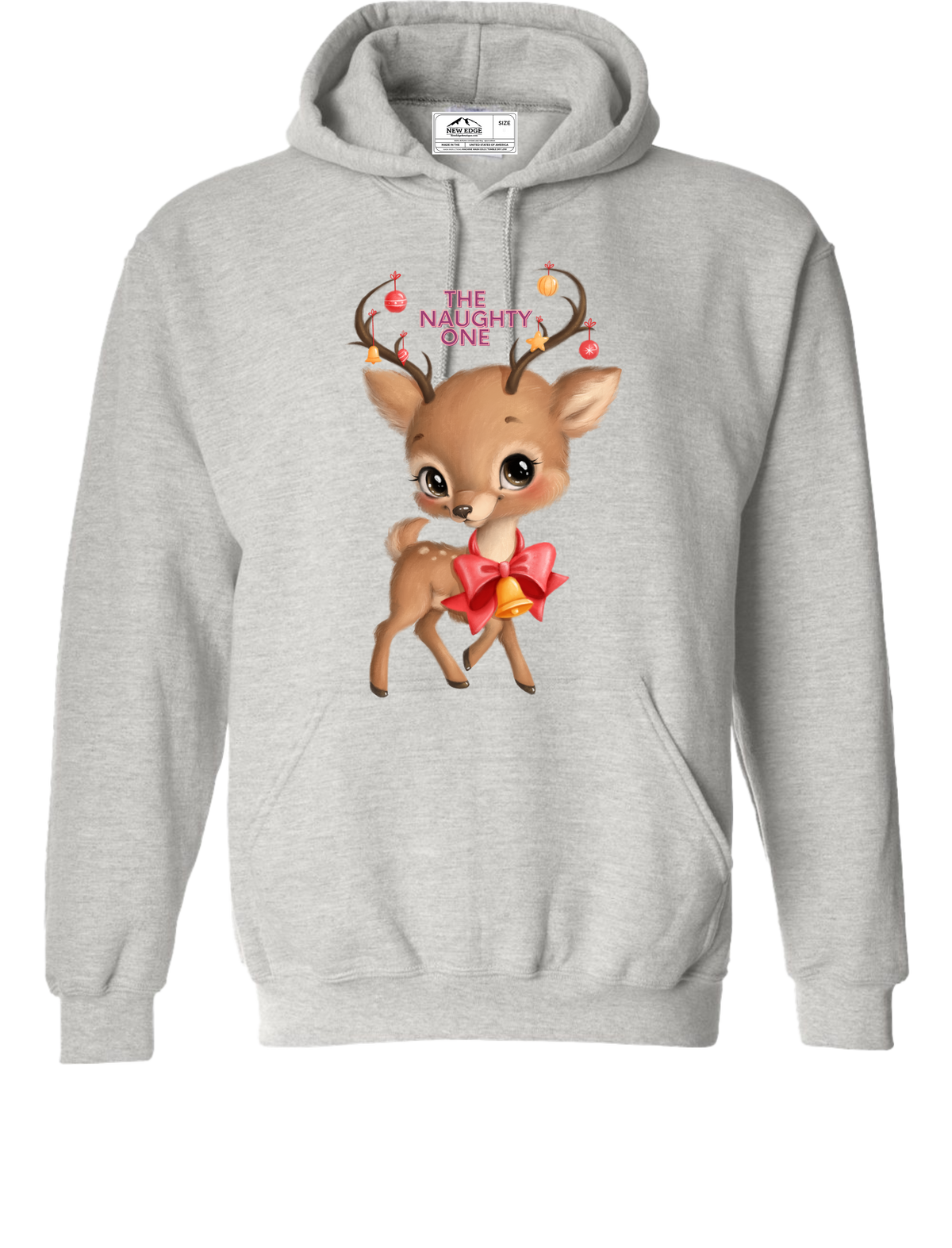 NAUGHTY ONE UNISEX CHRISTMAS HOODIE