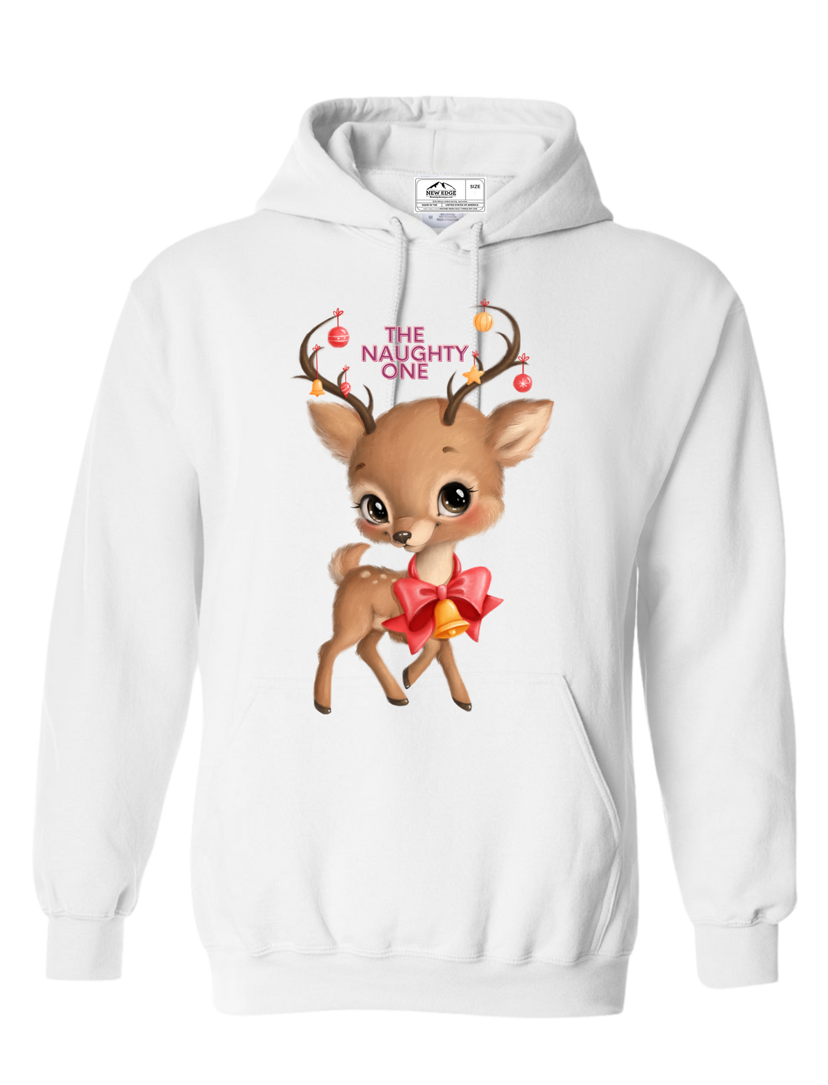 NAUGHTY ONE UNISEX CHRISTMAS HOODIE