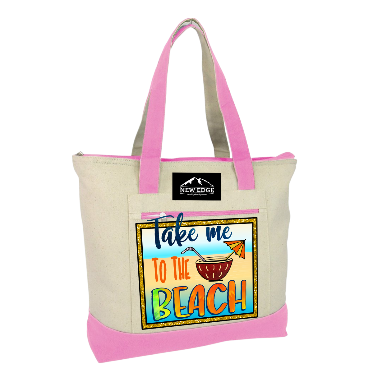 The Beach Is A happy place summer Vibes Tote Bag