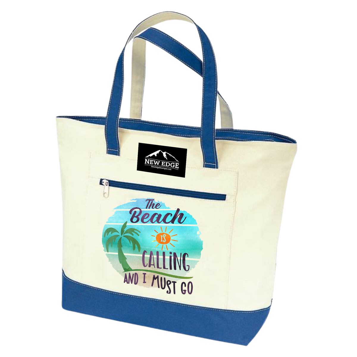 The Beach is Calling and I must go summer Vibes Tote Bag