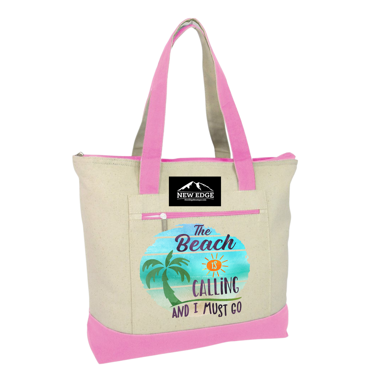 The Beach is Calling and I must go summer Vibes Tote Bag