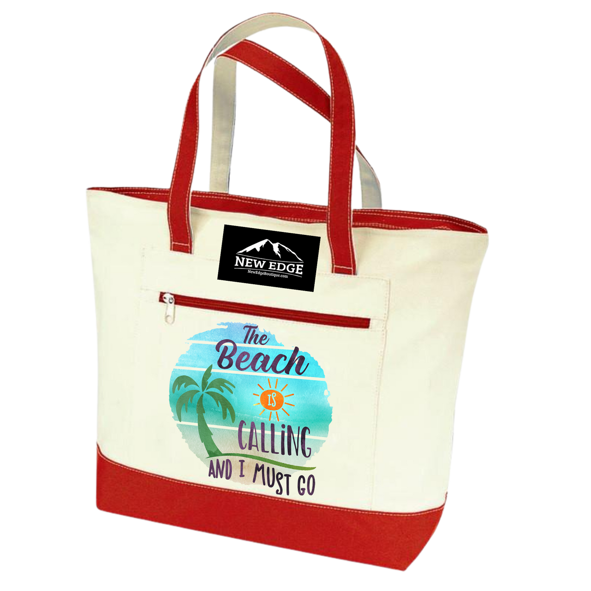 The Beach is Calling and I must go summer Vibes Tote Bag