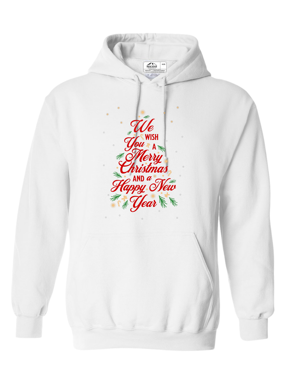 WE WISH YOU A MERRY CHRISTMAS UNISEX HOODIE