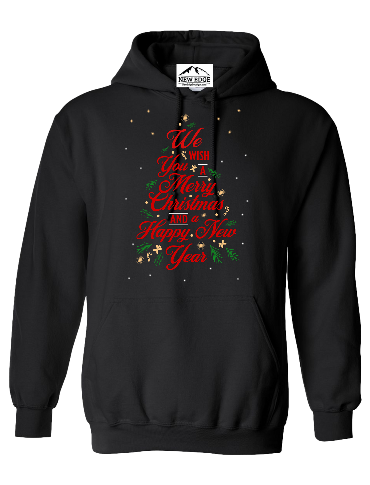 WE WISH YOU A MERRY CHRISTMAS UNISEX HOODIE