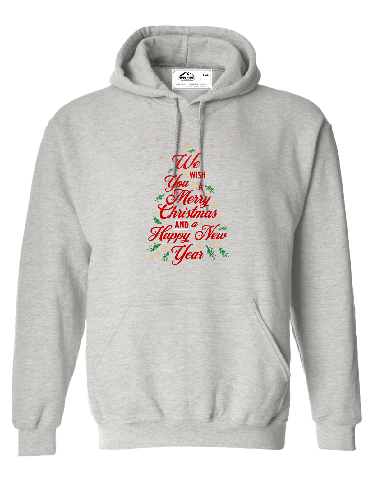 WE WISH YOU A MERRY CHRISTMAS UNISEX HOODIE