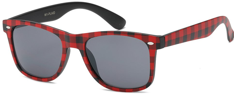 Retro Rewind WF01-  PLAID Unisex Sunglasses