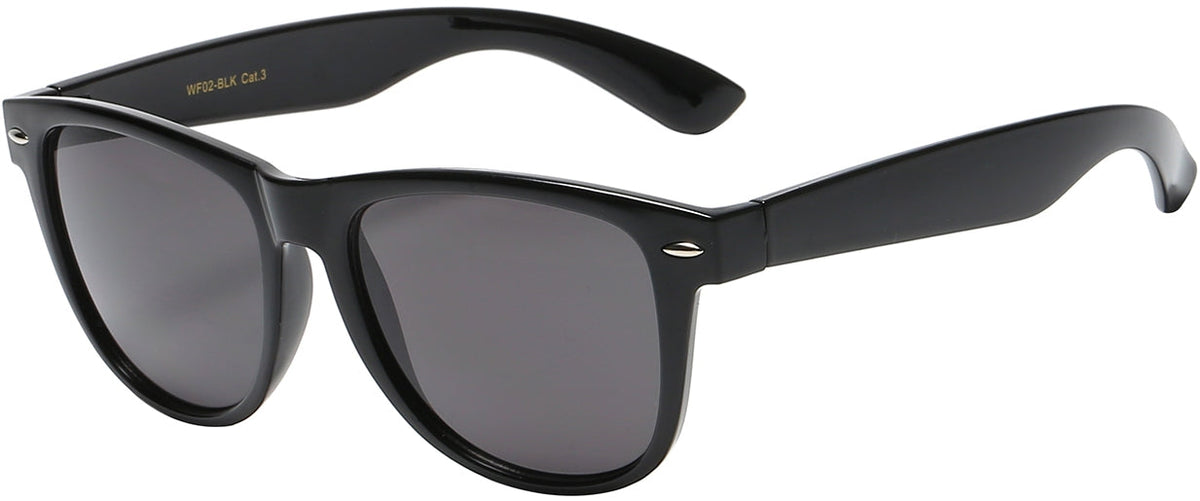 Retro Rewind WF02- BLK Unisex Sunglasses