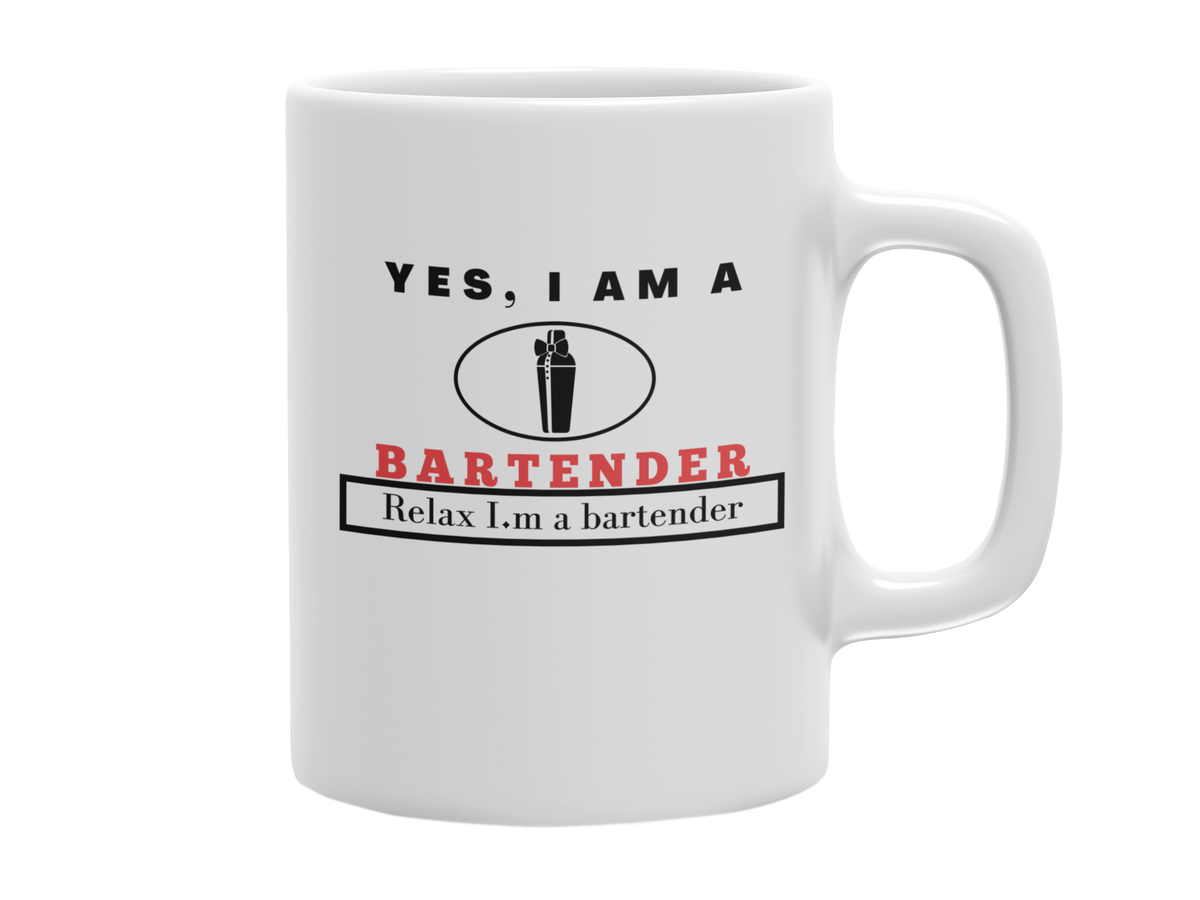 YES, I AM A   BARTENDER 11 OZ MUG