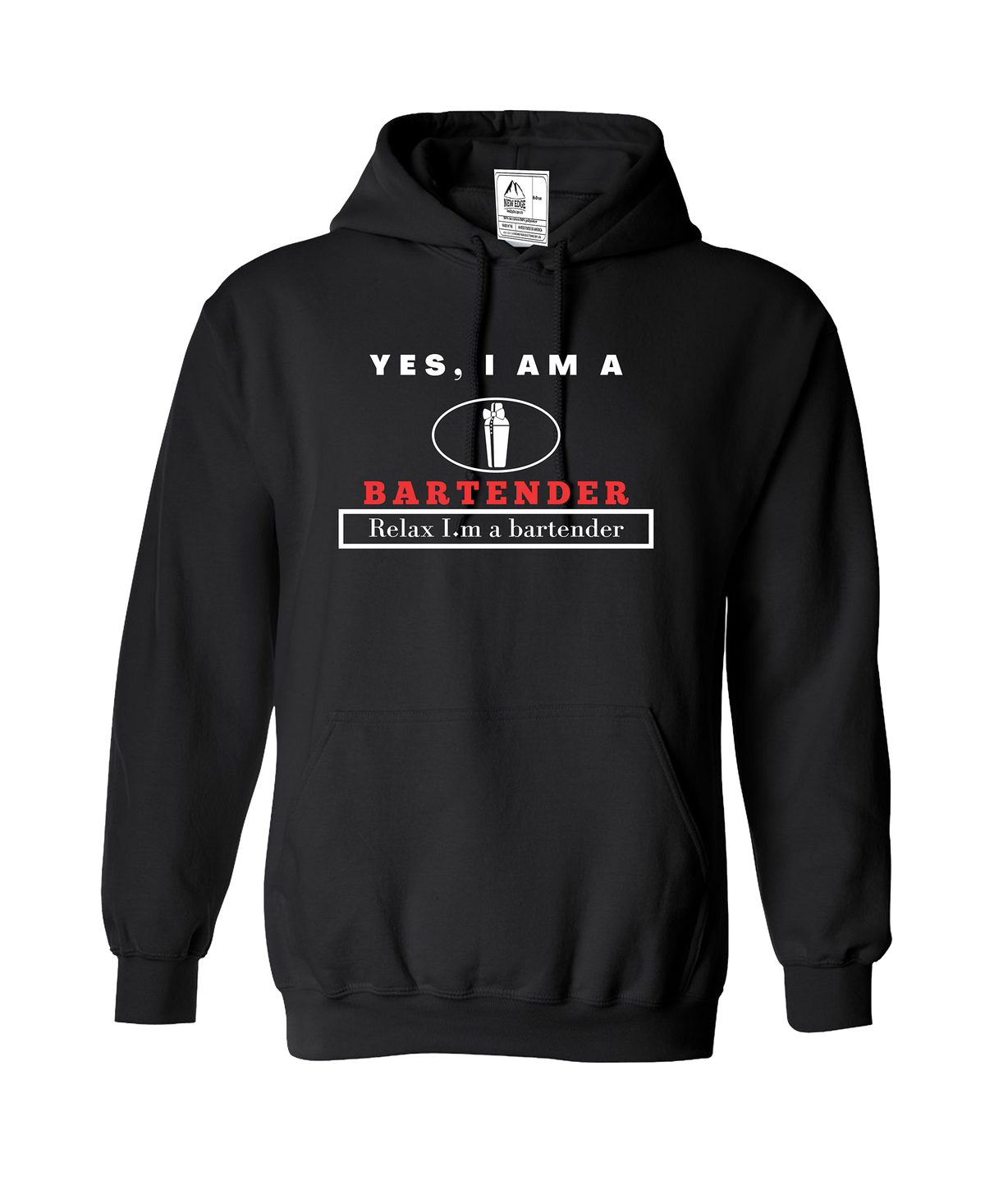 YES, I AM A   BARTENDER HOODIE.	Relax I’m a bartender