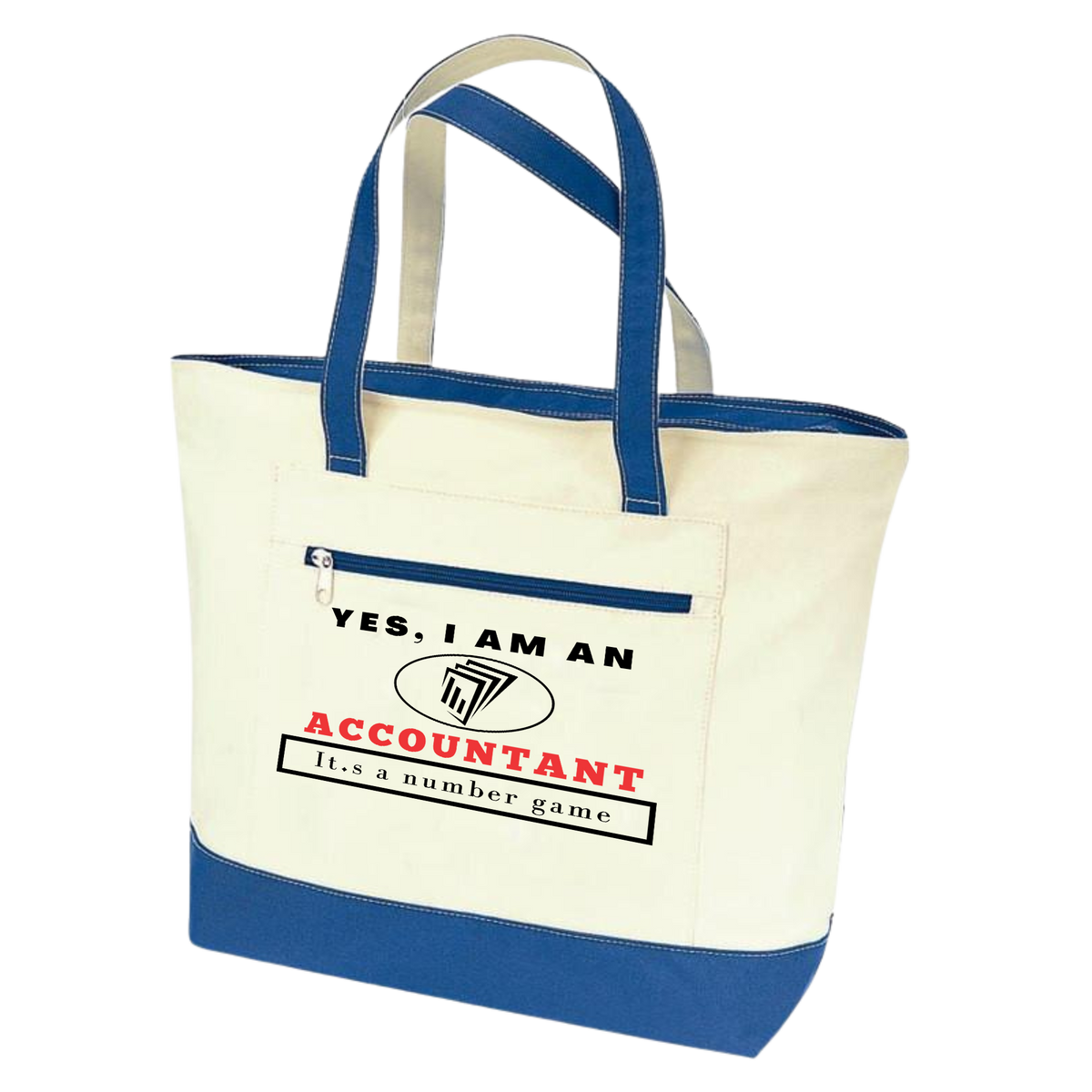 YES, I AM AN ACCOUNTANT TOTE BAG.	It’s a number game.