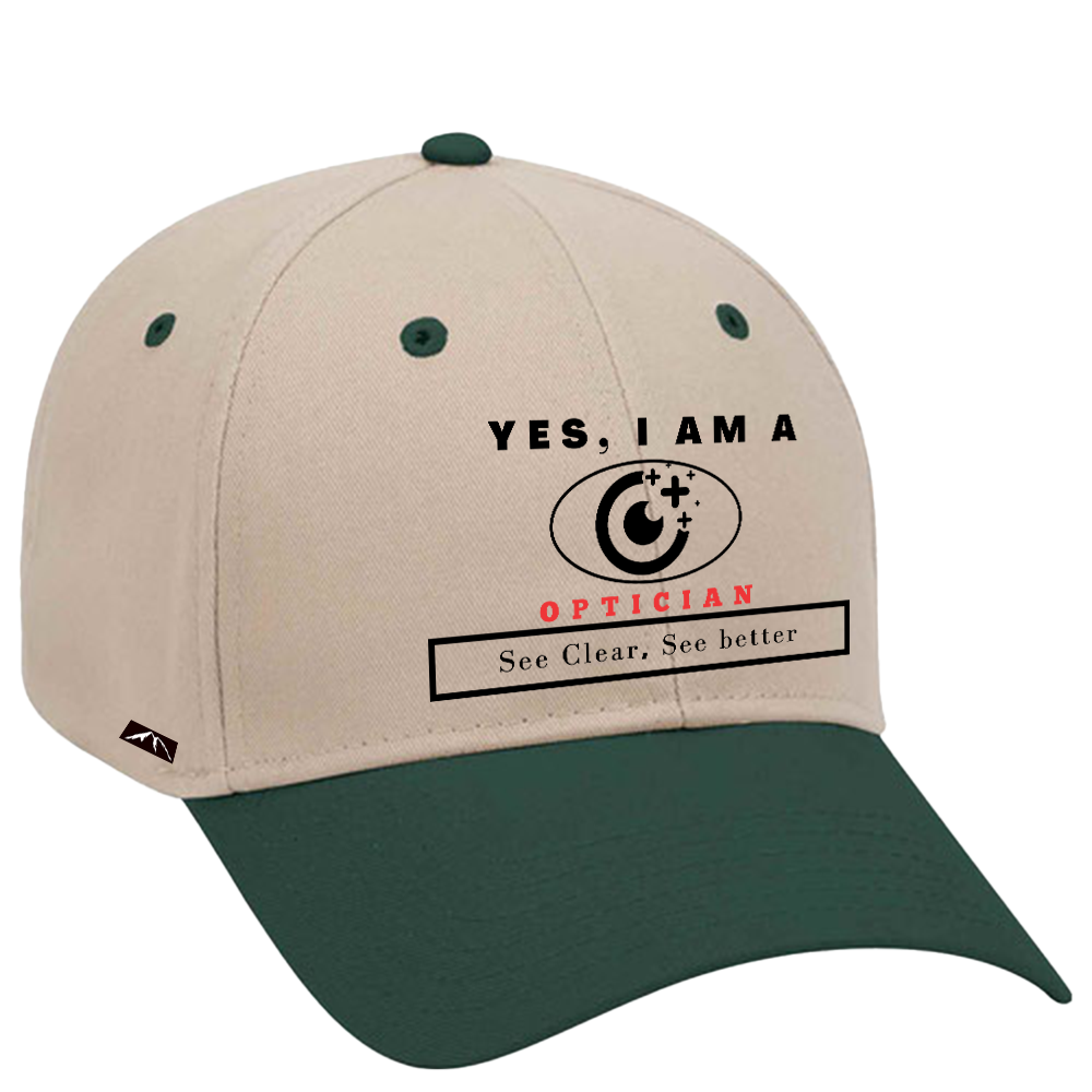 YES, I AM AN OPTICIAN TRUCKER HAT.	See Clear, See better