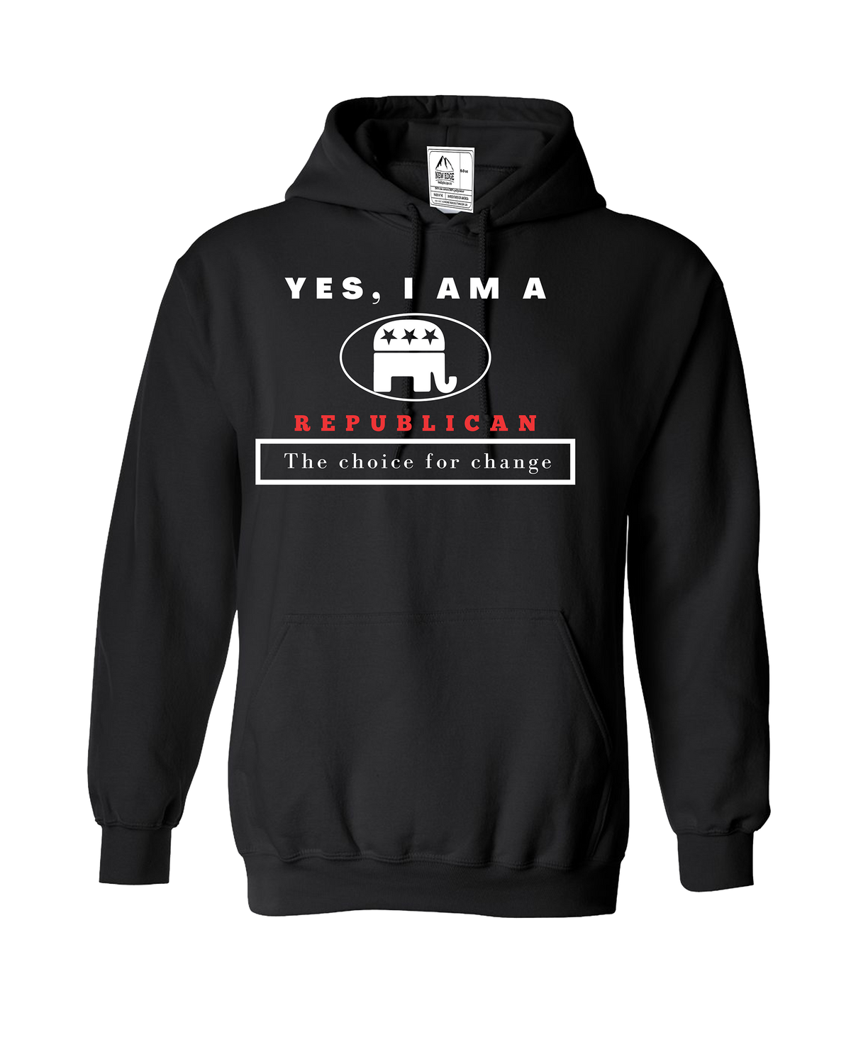 YES, I AM A REPUBLICAN HOODIE.	The choice for change.