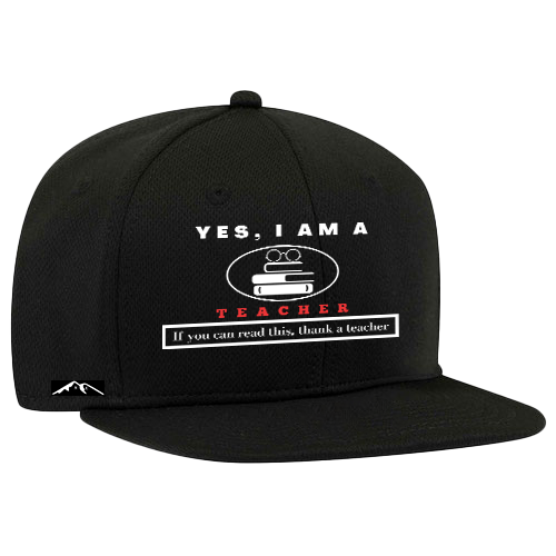 YES, I AM A TEACHER SNAPBACK HAT.	If you can read this, thank a teacher.