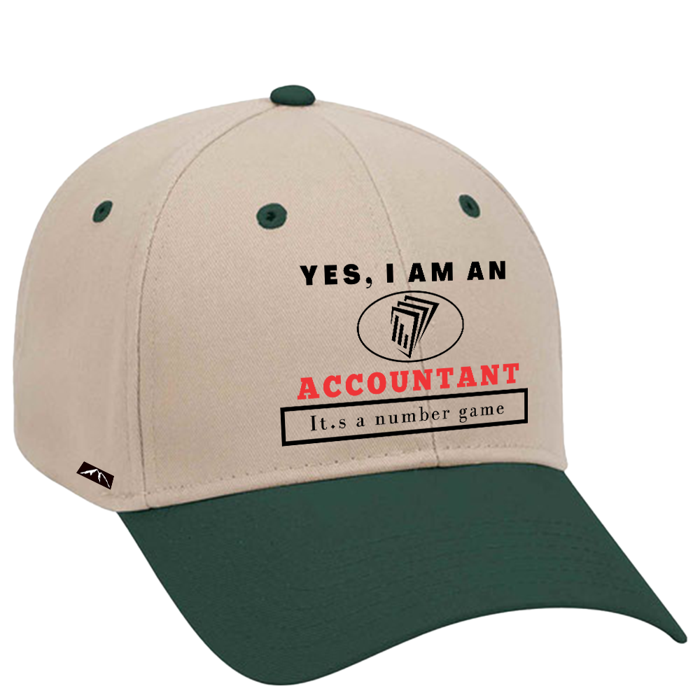 YES, I AM AN ACCOUNTANT TRUCKER HAT.	It’s a number game.